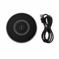 Chargeur sans fil OEM 20W, entrée Type-C, surface miroir, chargeur rapide mince, base en alliage d'aluminium, chargeur rapide personnalisé avec logo