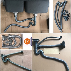 Tubería de Desagüe <span class=keywords><strong>para</strong></span> <span class=keywords><strong>Fregadero</strong></span> <span class=keywords><strong>Doble</strong></span> con Conexión de 1-1/2 Pulgadas - Product Image 4