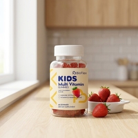 Gommes multivitaminées pour enfants, saveur fraise, vitamine D3 et mélange de minéraux, complément alimentaire, 60 gommes pour enfants