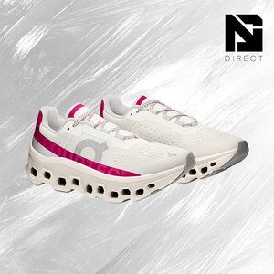 Zapatillas Deportivas de Lujo para Mujer Wmns on Running Cloudmonster Ivory Grenadine, Zapatillas para Correr para Damas - Product Image 2