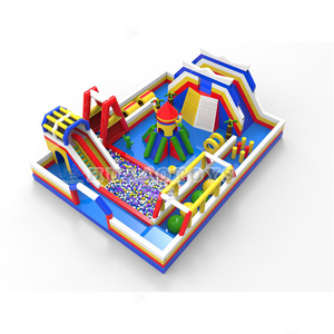Carrera de obstáculos inflable grande para patio de recreo al aire libre divertido Parque de Atracciones juego inflable para fiesta de eventos - Product Image 6