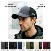 Gorra Trucker Transpirable de Malla Negra Gris Oscuro, de Alta Capacidad, Confiable y Estable, con Producción de 300K, Directo de Fábrica con Certificaciones ISO9001, BSCI y GRS
