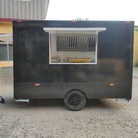 Remorque de concession remorquable entièrement équipée pour le café, hot-dog, restauration de snack de rue, camion de nourriture avec équipement de cuisine complet
