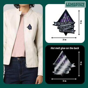 แพทช์ปักลาย "Custom To The Stars Who Listen" ขนาด 3 นิ้ว รีดติดได้ สำหรับหมวก เสื้อผ้า กระเป๋าเป้ กางเกงยีนส์ DIY - Product Image 5