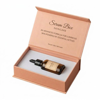 Boîtes d'emballage pour sérum visage avec impression de logo personnalisé, boîte cosmétique en or rose pour sérum pour la peau