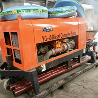 Pompe à béton diesel remorquable, efficace et durable, pour le coulage de béton sur chantier