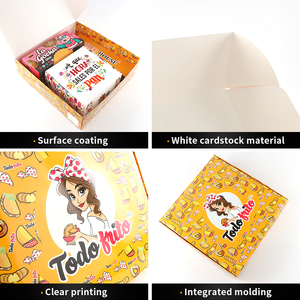 Bán buôn giá rẻ biểu tượng tùy chỉnh <span class=keywords><strong>cupcake</strong></span> hộp bánh hộp với xử lý Kraft Giấy Bánh bao bì Tùy chỉnh cao Trắng Bánh hộp - Product Image 3