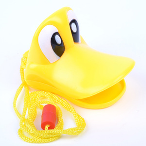 Дизайн с мультяшным животным принтом логотип продвижение детская игрушка подарок Большой Глаз желтая утка свисток - Product Image 3