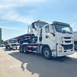 ISUZU 6X4 Flatbed Tow Truck Diesel Fuel Flat <b>Bed</b> Wrecker Recovery Boom New Manual Transmission - Product Image 4