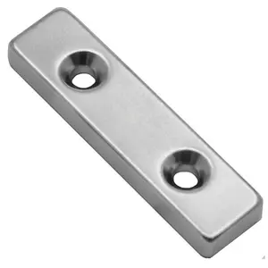 Strong Magnets Bar Rare Earth With Double Countersink Hole For Electric Bike