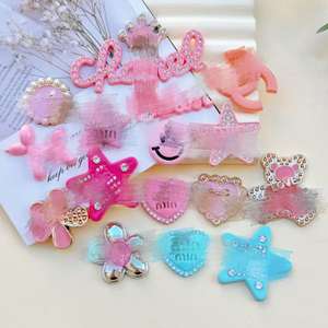 Breloques en acrylique Cœur et Étoile Rose Vif pour Bricolage, Décorations pour Ongles, Coques de Téléphone, <span class=keywords><strong>Crocs</strong></span>, Pinces à Cheveux, Accessoires Vestimentaires et Fournitures - Product Image 1