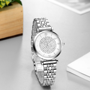 Reloj de Mujer con Diseño de Cielo Estrellado, Esfera con Diamantes, Reloj de Cuarzo Casual - Product Image 6