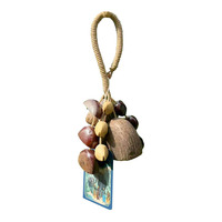 Wholesale Customize Natural Hand Shaker Pangi ChaCha Belirik Handmade Seed Shell Shaker Nutshell Percussion Music Instrument
