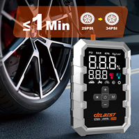 Démarreur de batterie de voiture portable 4-en-1, booster, batterie externe 34000mAh, pack de batteries au lithium avec gonfleur de pneus et lumière LED