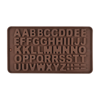 Moules en silicone pour chocolat, lettres et chiffres, qualité alimentaire, A-Z, symboles, moules à bonbons, vente en gros directe d'usine