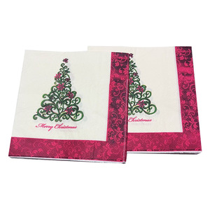 Guardanapo de papel estampado personalizado, 33*33cm mesa cor guardanapo guardanapo impressão guardanapo - Product Image 5