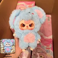 Collection de figurines d'animaux en vinyle Migo Mini Exquisite, emballage surprise à fermeture éclair, boîtes mystères, boîte surprise pour fête, figurine en peluche 1/12