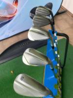 Club de golf premium en acier au carbone doux, tête forgée, design à faible rebond, pour droitier, wedge de sable 52-60 degrés, accessoires en caoutchouc