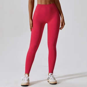Vêtements de sport vente en gros Leggings de gym taille haute avec dos en V pour femmes pantalons de yoga - Product Image 5