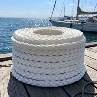 Corde d'amarrage marine en polypropylène et polyester mélangés, anti-casse, à 8 et 12 brins, 48 mm, 64 mm, 72 mm, avec certificat DNV/CCS