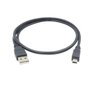 <b>Mini</b> <b>USB</b> Data Cable 5 Pin Single Head For Camera Black PVC Jacket Copper Core - Product Image 4