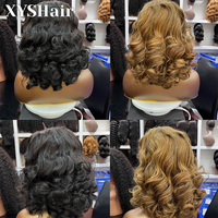 Perruque de cheveux humains naturels indiens naturels sans colle Perruque de cheveux humains Lace Front Perruque de cheveux brésiliens à cuticules alignées 360 Perruque de dentelle frontale Full HD