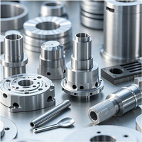 Part Mesin Penggilingan Presisi Tinggi CNC Custom 5 Axis CNC  Pemesinan Industri Baja Tahan Karat Part Kecil