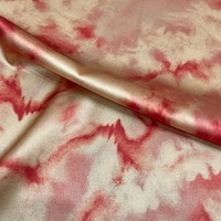 19mm 108cm soie mûrier tissu fleur impression soie tissu pour femme