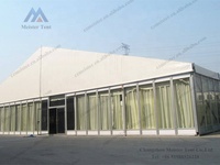 Tente de fête de mariage de chapiteau de mur de verre imperméable blanc de Changzhou Meister à vendre