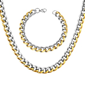 Asonsteel Stainless Steel Wheat Chain Necklace for Men Women Necklace <b>Bracelet</b> Chain <b>Set</b> - Product Image 3