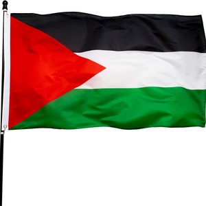Nuovo arrivo bandiere di dimensioni Jumbo all'ingrosso 90x150cm 3x5 ft poliestere bandiera doppia faccia stampa personalizzata appesa bandiera nazionale Palestine - Product Image 6