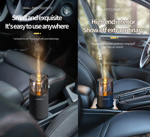 अल्ट्रासोनिक इलेक्ट्रिक एयर फ्रेशनर ह्यूमिडिफायर एरोमाथेरेपी तेल मशीन छोटे पोर्टेबल इत्र एरोमाथेरेपी यूएसबी कार डिफ्यूज़र - Product Image 5