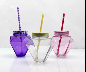 अमेरिकी फैशनेबल पहली दर उच्च गुणवत्ता वाले खाद्य ग्रेड पीएस प्लास्टिक टंबलर क्यूली सभी रंग उपलब्ध - Product Image 1