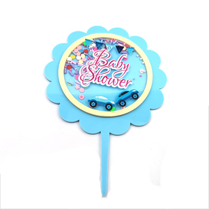 Nuovi prodotti 3D Art stampa torta del bambino decorazione acrilico Baby Shower torta Topper <span class=keywords><strong>per</strong></span> la festa di compleanno del bambino - Product Image 2