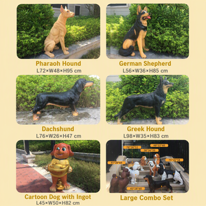 Sculpture de chien en fibre de verre personnalisée, statue de <span class=keywords><strong>berger</strong></span> <span class=keywords><strong>allemand</strong></span> pour zoo, parc à thème, jardin, décoration extérieure commerciale - Product Image 5