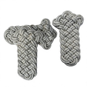 QUICK WAY INDUSTRIES - Platinas de Hombro Ceremoniales Personalizadas en Color Plata con Correa Individual - Product Image 6