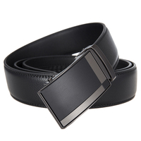 LY36-25638-1 Nouvelle ceinture en cuir de vachette à deux couches pour homme, décontractée et élégante, avec boucle automatique et logo personnalisé