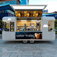 Chariot alimentaire sur mesure Austar 2026 en acier inoxydable, aluminium et fibre de verre, résistant à la rouille, pour café, barbecue, bière, crème glacée, service OEM