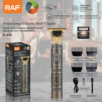 Cortadora de Pelo RAF R.434, 5W, 7200 RPM, Longitud Ajustable, Cuchilla de Acero Inoxidable con Juego de Peines de 1.5MM, 2MM, 3MM y 4.5MM