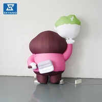 Modèle de personnage de dessin animé gonflable personnalisé, dessin animé gonflable pour la décoration d'événements en plein air dans les centres commerciaux, promotion de la marque