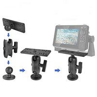 Accessoires de kayak transfrontaliers Yak Outdoors : Kit de support rotatif à 360° pour sondeur de pêche en nylon pour la navigation et la pêche en mer