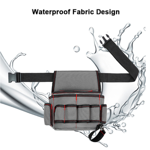 Sacs à outils en cuir personnalisables de haute qualité pour électriciens, avec plusieurs poches, robustes, pour le rangement des outils d'artisanat, vente en gros - Product Image 2