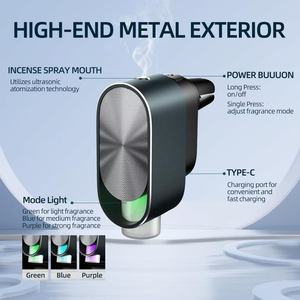 Car Vent Clip Start and Stop with the Engine Automatic Spray Essential Oil <strong>Diffuser</strong> USB <strong>Mini</strong> Waterless Aroma <strong>Diffusers</strong> - Product Image 6