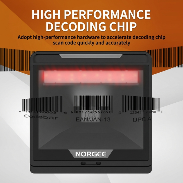 Norgee NG7060 Henex 2D QR Code Omnidirectional Barcode Scanner USB Interface in Stock