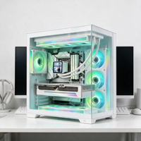 VC360 4.0 LCD CPU Liquid Cooler 360 AIO Layar Magnetik Dapat Dilepas Kepala Pompa Cermin Bintang ARGB PWM untuk LGA 1700 1851 AM5 Gaming
