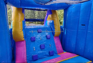 Castillo combinado inflable comercial diseñado océano caramelo colorido con aprobación ASTM CPC - Product Image 3