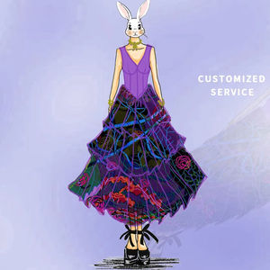 4112 модное женское льняное платье с блестками от производителя одежды - Product Image 2