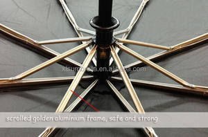 <span class=keywords><strong>Parapluie</strong></span> à 3 plis automatique, effrayant, poignée <span class=keywords><strong>de</strong></span> crâne, en cuivre, <span class=keywords><strong>parapluie</strong></span> design - Product Image 5