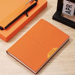 In Stock Low Moq Print Logo Luxury Corporate Orange Color Gift Corporate <b>Notebook</b> and Bottle Gift <b>Set</b> - Product Image 6
