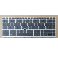 Nouveau clavier allemand rétroéclairé avec cadre argenté pour HP EliteBook 840 G5 846 G5 745 G5, pièces d'ordinateur